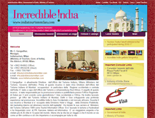 Tablet Screenshot of indiatourismmilan.com